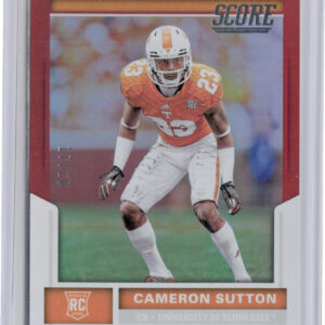 2017 Score Cameron Sutton Red Zone SN20 #372 Volunteers