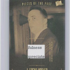 2017 The Bar Pieces of the Past:  J. Edgar Hoover PR-JEH04