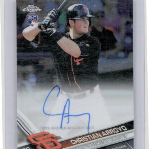 2017 Topps Chrome Christian Arroyo AU #RA-CA Giants Rookie Autographs