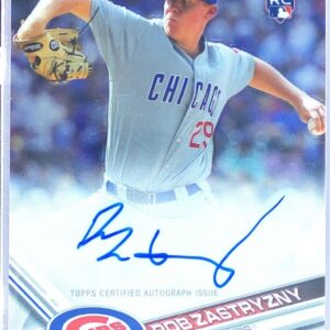 2017 Topps Chrome Rob Zastryzny Auto RC #RA-RZ Cubs Rookie Autographs
