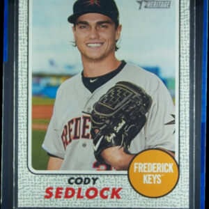 2017 Topps Heritage Minor League Cody Sedlock Gray Border SN25 #46 Keys
