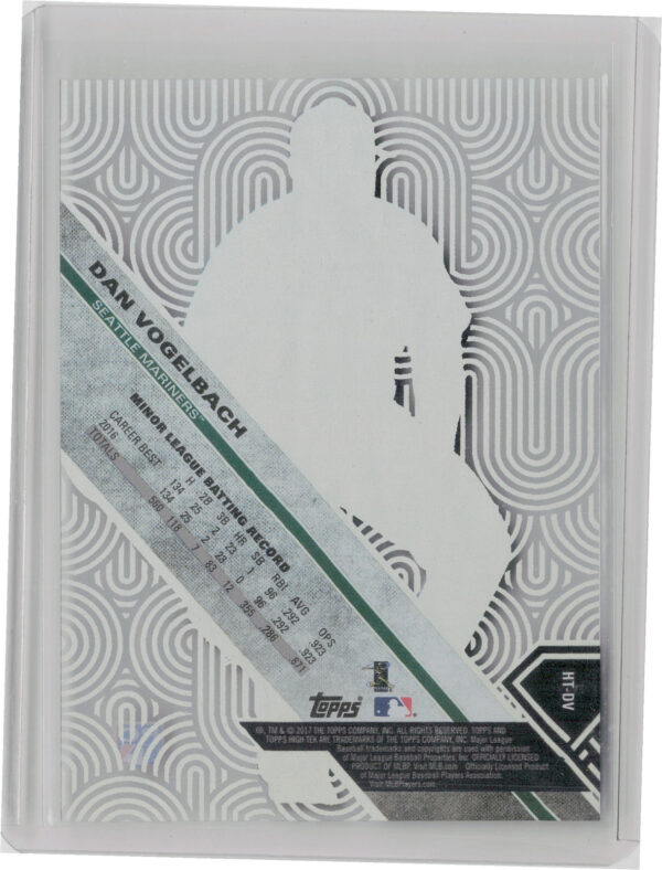 2017 Topps High Tek Dan Vogelbach Vertical Waves #HT-DV Mariners - Image 3
