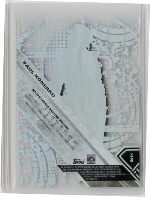 2017 Topps High Tek Paul Konerko #HT-PK Sox - Image 3