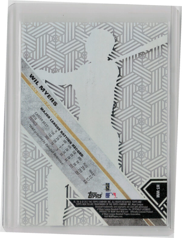 2017 Topps High Tek Wil Myers Chainlink Hexagons #HT-WM Padres - Image 3