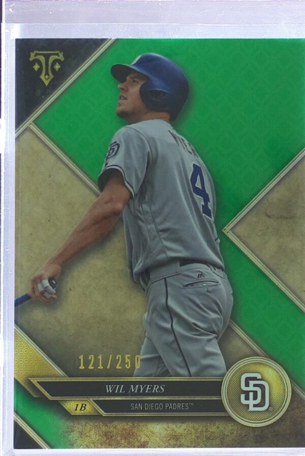2017 Topps Triple Threads Wil Myers Emerald /250 #38 Padres