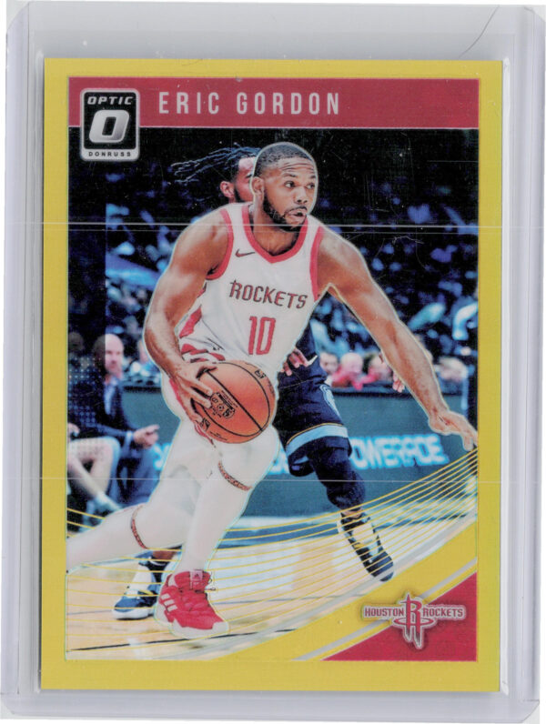 2018-19 Donruss Optic Eric Gordon Gold #92 Rockets