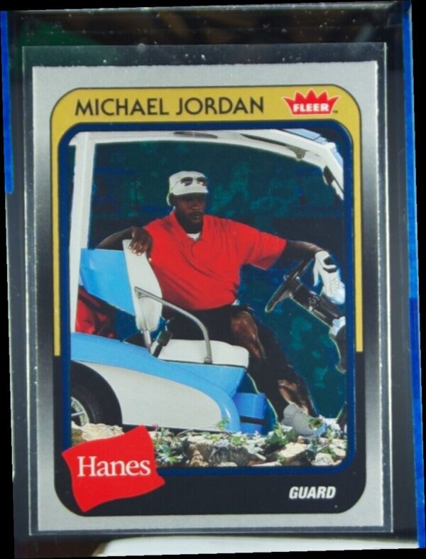 2018-19 Fleer Hanes Michael Jordan 30th Anniversary Blue Foil #MJ-30