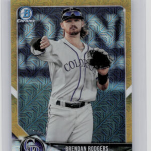 2018 Bowman Brendan Rodgers SN50 #BCP43 Rockies Chrome Prospects Mojo Refractor
