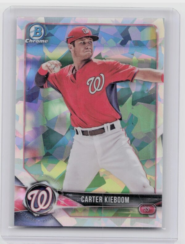 2018 Bowman Carter Kieboom #BCP7 Nationals Chrome Prospects Atomic Refractor