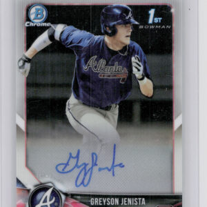 2018 Bowman Draft Greyson Jenista AU #CDA-GJ Braves Chrome Draft Pick Autographs