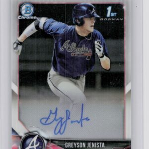 2018 Bowman Draft Greyson Jenista AU #CDA-GJ Braves Chrome Draft Pick Autographs