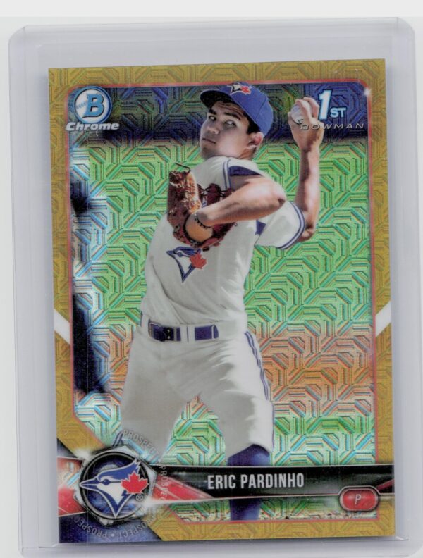 2018 Bowman Eric Pardinho /50 #BCP110 Jays Chrome Prospects Mojo Refractor Gold