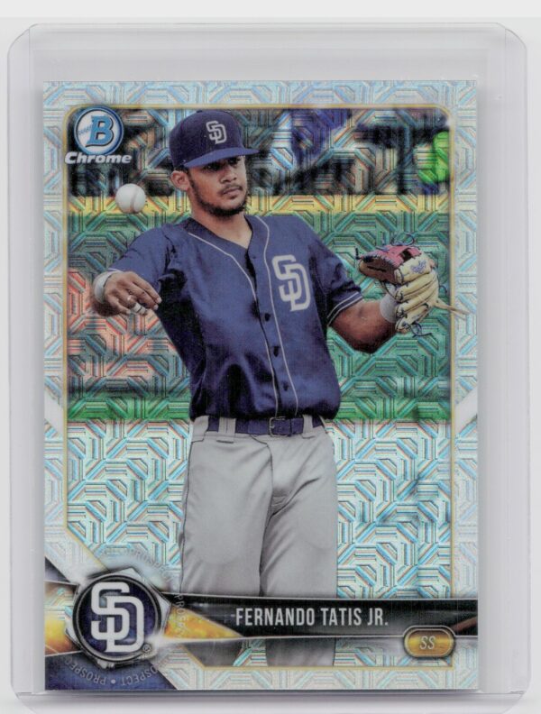 2018 Bowman Fernando Tatis Jr. #BCP114 Padres Chrome Prospects Mojo Refractor