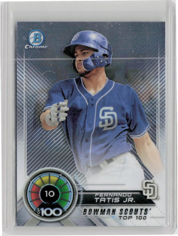 2018 Bowman Fernando Tatis Jr. #BTP-10 Padres Bowman Chrome Scouts' Top 100