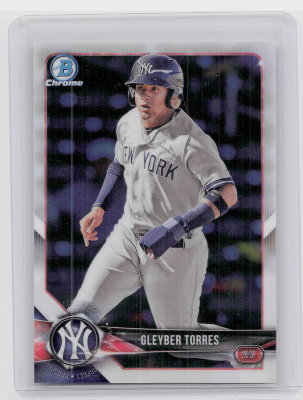 2018 Bowman Gleyber Torres #BCP100 Yankees Chrome Prospects
