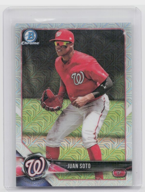 2018 Bowman Juan Soto #BCP52 Nationals Chrome Prospects Mojo Refractor