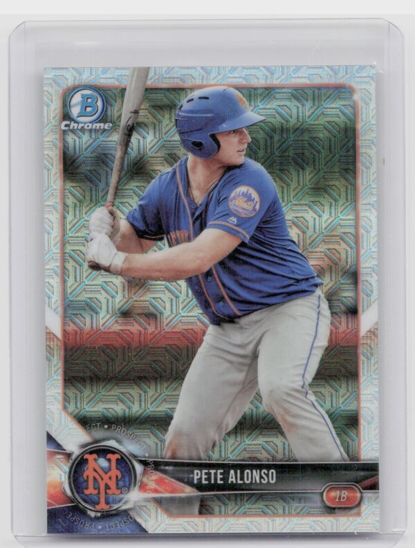 2018 Bowman Pete Alonso #BCP137 Mets Chrome Prospects Mojo Refractor
