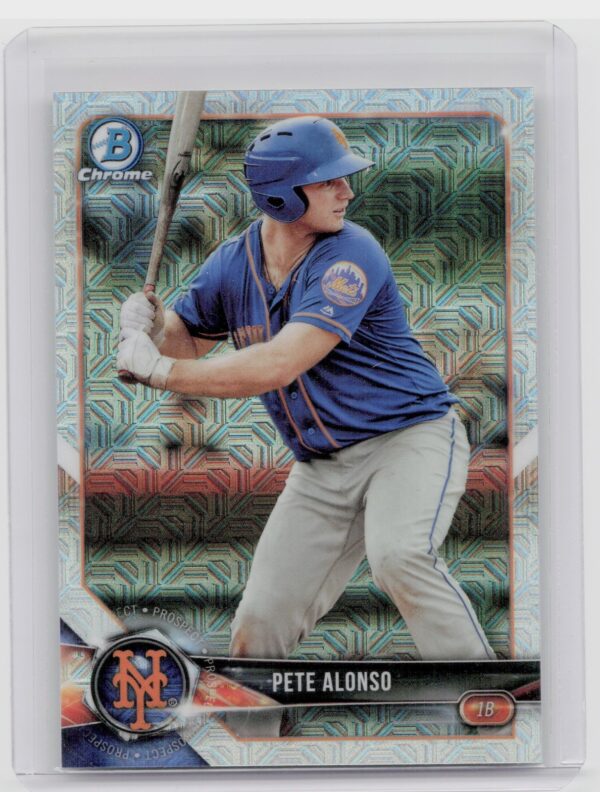 2018 Bowman Pete Alonso #BCP137 Mets Chrome Prospects Mojo Refractor