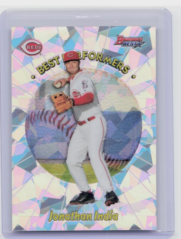 2018 Bowman's Best Jonathan India #98BP-JI Reds 1998 Best Performers Atomic