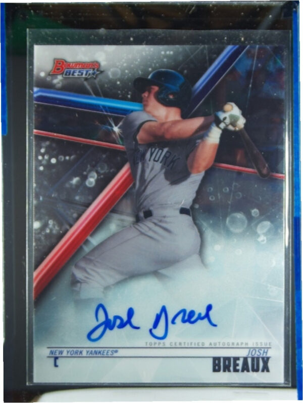 2018 Bowman's Best Josh Breaux AU #B18-KRO Yankees Best of 2018 Autographs