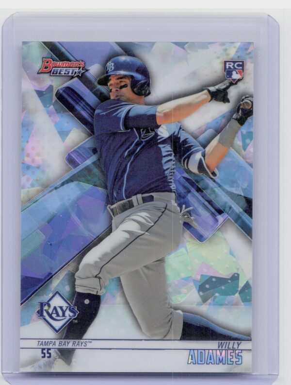 2018 Bowman's Best Willy Adames Atomic #55 Rays