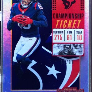 2018 Contenders DeAndre Hopkins Championship Ticket /99 #62 Texans