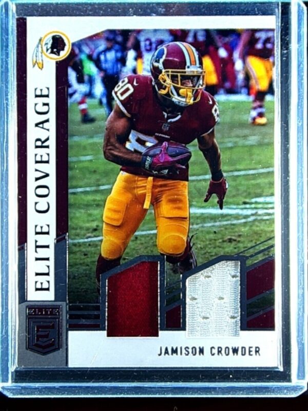 2018 Donruss Elite Jamison Crowder JSY #EC-16 Redskins Elite Coverage