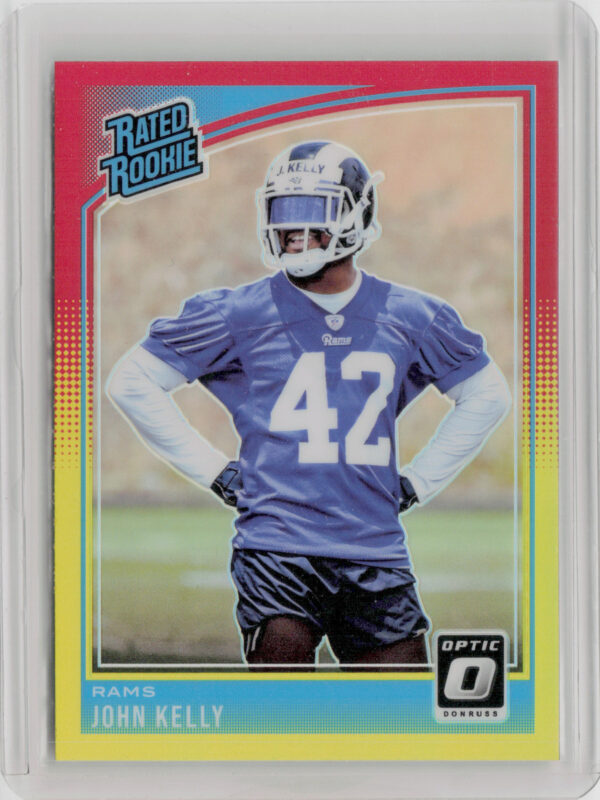 2018 Donruss Optic John Kelly Red and Yellow #195 Rams