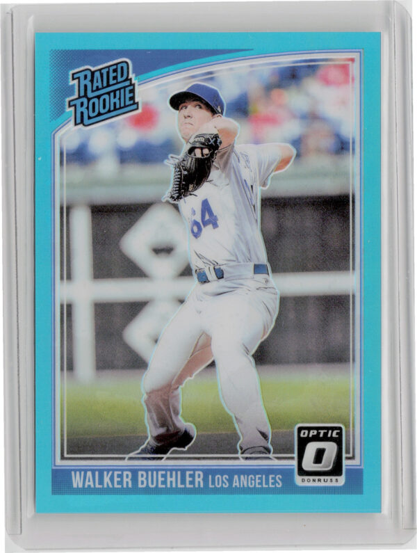 2018 Donruss Optic Walker Buehler Aqua SN299 #41 Dodgers