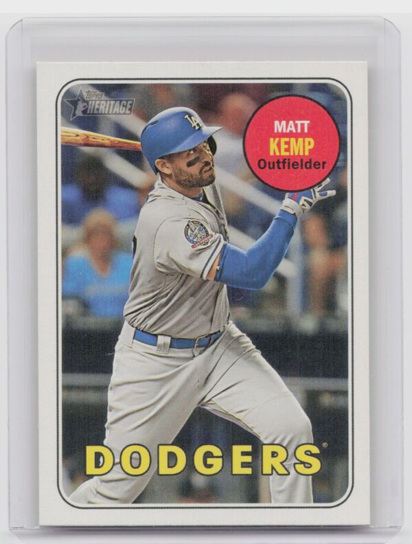 2018 Heritage Matt Kemp SP VAR #713 Dodgers