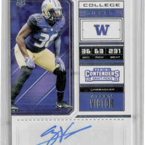 2018 Panini Contenders Draft Picks Azeem Victor AU #238 Huskies