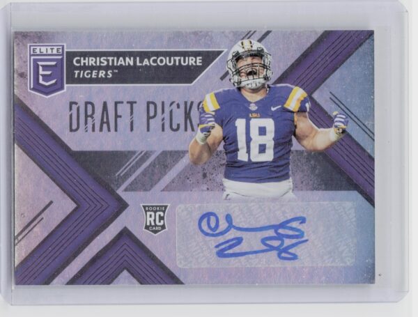 2018 Panini Elite Draft Picks Christian LaCouture AU #213 Tigers Draft Picks Aut