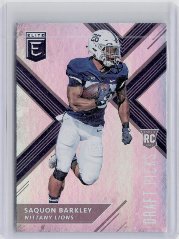 2018 Panini Elite Draft Picks Saquon Barkley VAR #105 Lions
