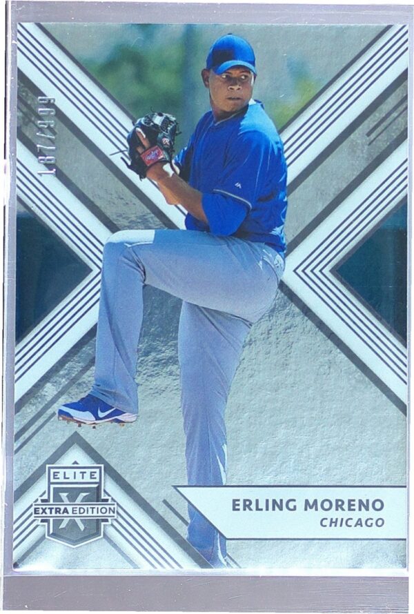 2018 Panini Elite Extra Edition Erling Moreno /999 #134 Cubs