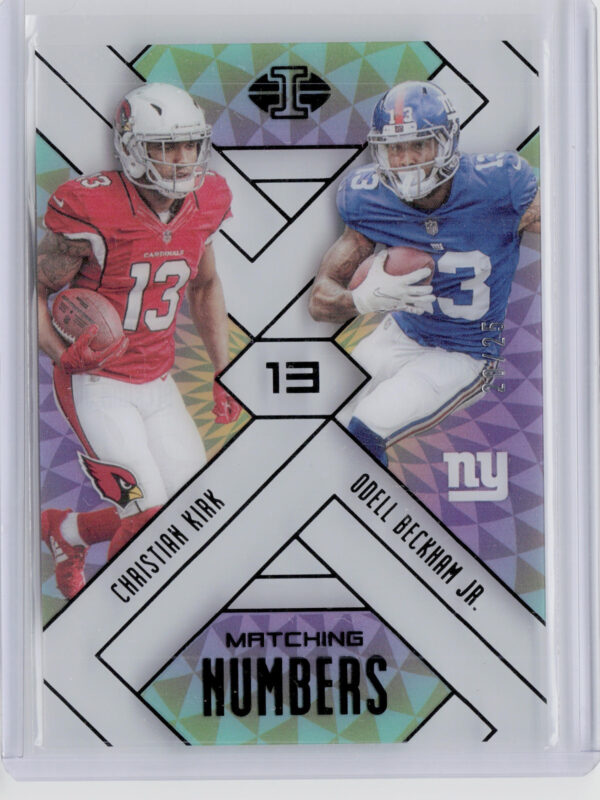 2018 Panini Illusions Christian Kirk / Odell Beckham Jr. SN25 #5 Giants Matching