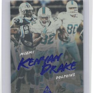 2018 Panini Luminance Kenyan Drake Blue SN99 #39 Dolphins