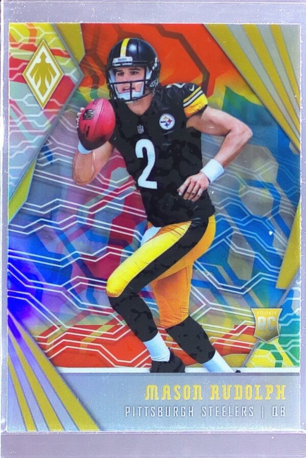 2018 Panini Phoenix Mason Rudolph Color Burst RC #125 Steelers