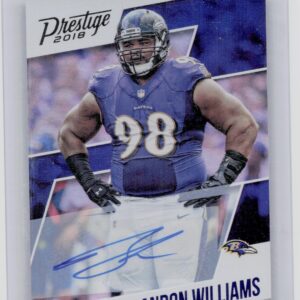 2018 Panini Prestige Brandon Williams AU #148 Ravens Veteran Signatures Xtra Poi
