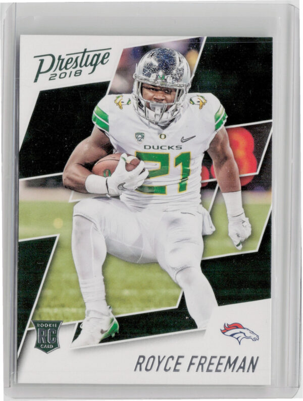 2018 Panini Prestige Royce Freeman RC #222 Broncos
