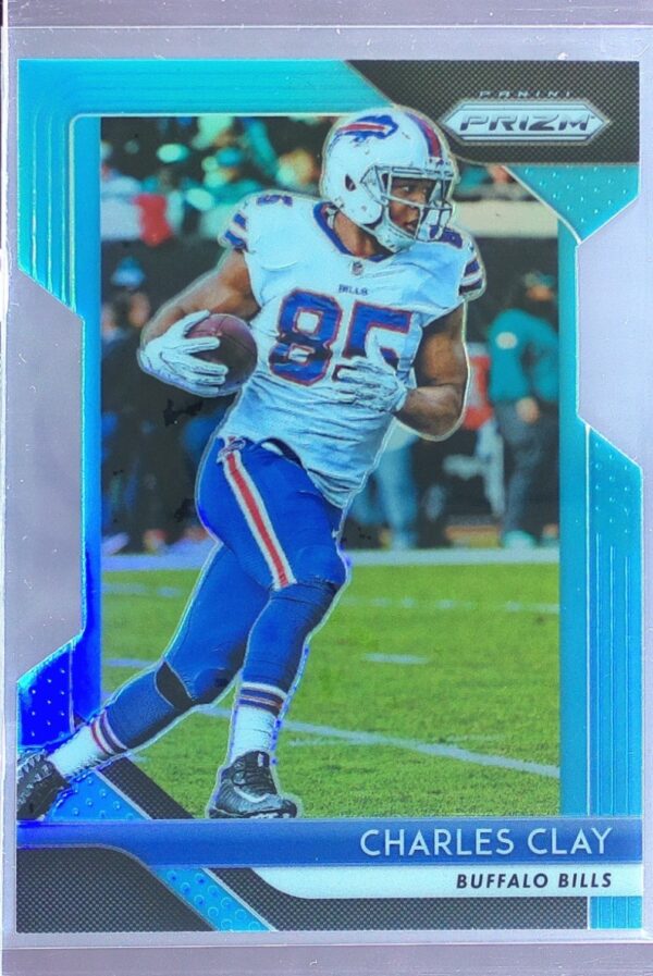 2018 Prizm Charles Clay Prizm Light Blue Die Cut /199 #178 Bills