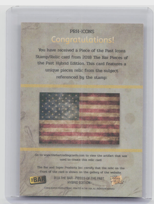 2018 The Bar Pieces of the Past Hybrid Edition Babe Ruth Marshall Islands 8/8 - Image 3