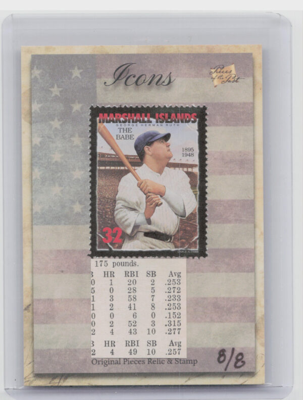 2018 The Bar Pieces of the Past Hybrid Edition Babe Ruth Marshall Islands 8/8