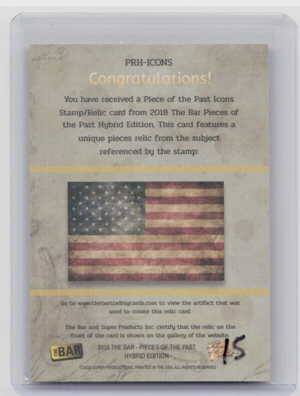 2018 The Bar Pieces of the Past Hybrid herbert Hoover 35/48 - Image 3