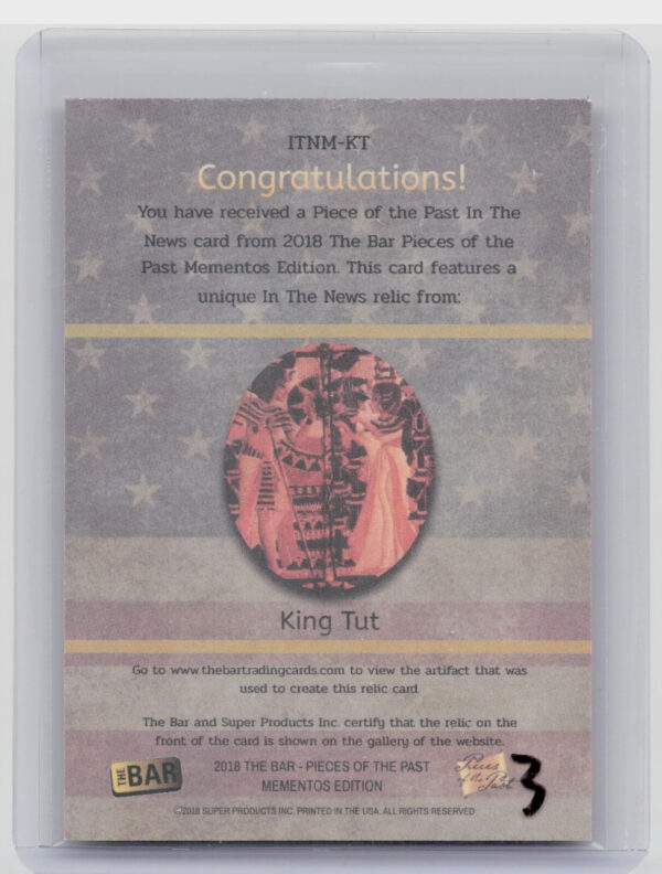 2018 The Bar Pieces of the Past Mementos  Edition:  King Tut - Image 3