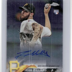 2018 Topps Chrome Trevor Williams AU #RA-TWI Pirates Rookie Autographs