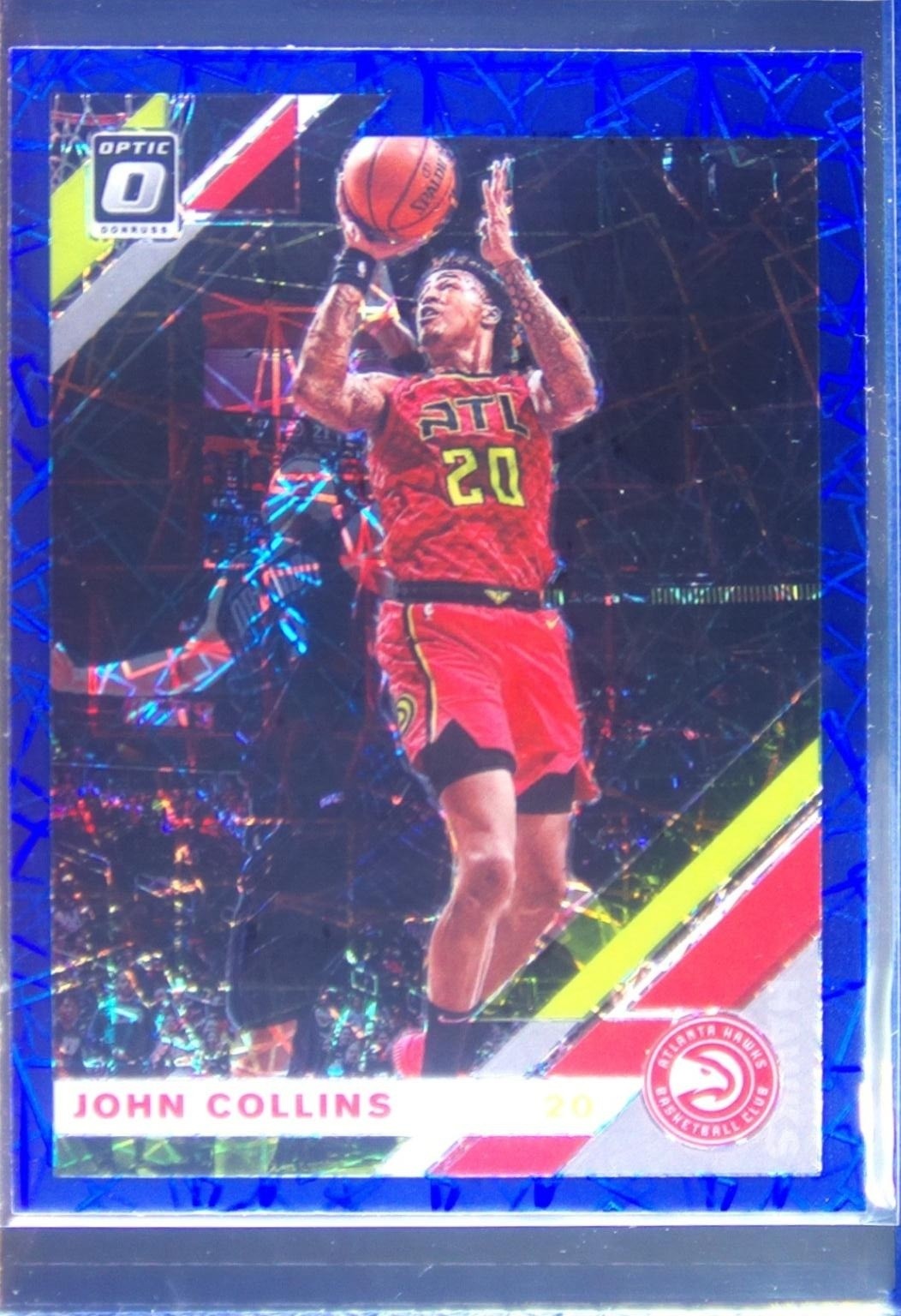 2019-20 Donruss Optic John Collins Blue Velocity #22 Hawks