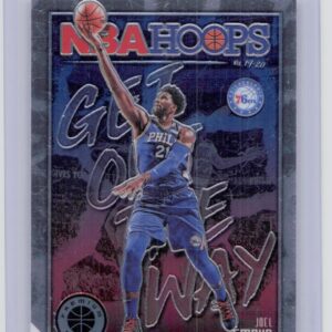2019-20 Hoops Premium Stock Joel Embiid #10 76ers Get Out The Way