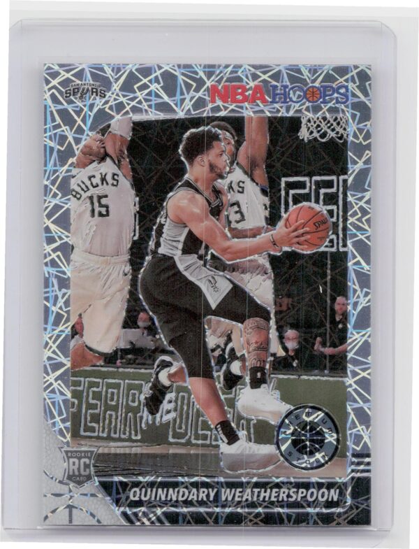 2019-20 Hoops Premium Stock Quinndary Weatherspoon Prizms Silver Mojo #236 Spurs