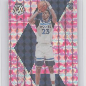 2019-20 Panini Mosaic Jarrett Culver Camo Pink #201 Timberwolves