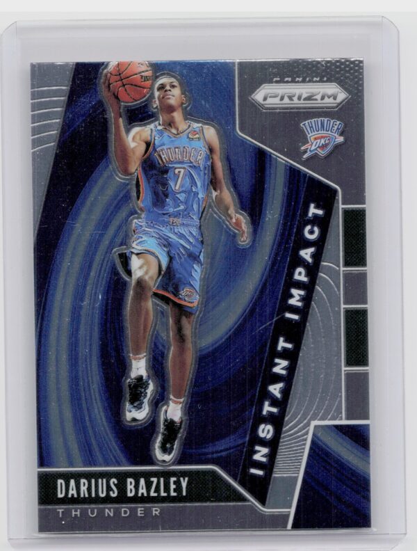 2019-20 Panini Prizm Darius Bazley #17 Thunder Instant Impact
